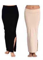 Black And Beige Lycra Casual Wear Plain Combo Shapewear