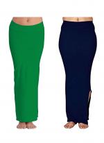 Green And Navy Blue Lycra Casual Wear Plain Combo Shapewear