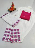 Pink Pure Cotton Party Wear Chikan Work Readymade Salwar Suit