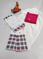 Rani Pure Cotton Traditional Wear Chikan Work Readymade Salwar Suit