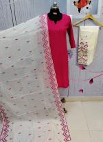 Pink Pure Cotton Traditional Wear Sequins Work Readymade Salwar Suit