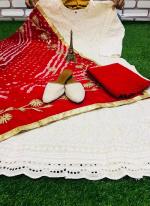 Red Cotton Wedding Wear Sequins Work Readymade Salwar Suit