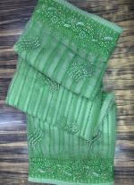 Light Green Butterscotch Party Wear Thread Work Saree