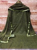 Green Georgette Festival Wear Embroidery Work Salwar Suit