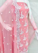 Gajri Georgette Casual Wear Lace Work Salwar Suit