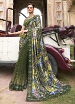 Mahendi Imported Reception Wear Sequinned Saree