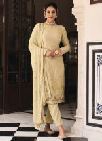 Beige Georgette Festival Wear Embroidery Work Salwar Suit