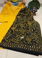 Yellow Pure Cotton Festival Wear Sequins Work Kurti With Sharara