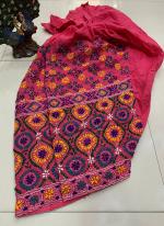 Pink Kantha Traditional Wear Embroidery Work Patiyala salwar