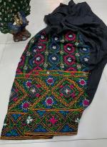 Black Kantha Traditional Wear Embroidery Work Patiyala salwar