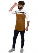 Brown Cotton Casual Wear Fancy Shirt