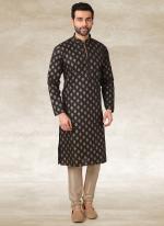 Mehendi green Cotton Traditional Wear Printed Work Kurta Pajama