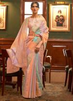 Pink Organza Festival Wear Sequins Work Saree