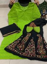 Light Green Pure Cambric Cotton Wedding Wear Sequins Work Readymade Salwar Suit