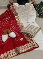 Maroon Pure Cambric Cotton Traditional Wear Sequins Work Readymade Salwar Suit