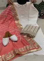 Pink Pure Cambric Cotton Traditional Wear Sequins Work Readymade Salwar Suit