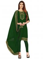 Green Georgette Casual Wear Heavy zari embrodiery Salwar Suit