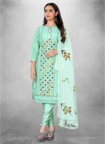 Seagreen Modal cotton Casual Wear Designer embrodiery Salwar Suit
