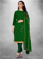 Green Georgette Casual Wear Heavy thread embrodiery Salwar Suit