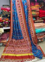 Blue Art Silk Casual Wear Digital Printed Saree