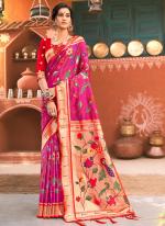 Rani Silk Festival Wear Weaving Saree