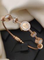 Trendy Rakhi Special Rose Gold American Diamond Fancy Designer Superhit Most Demanding Bracelets