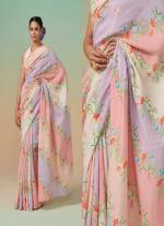 Multi Color Linen Daily Wear Digital Printed Saree