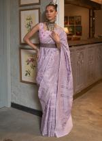 Light Purple Modal Silk Party Wear Weaving Saree