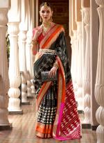 Black Pure Silk Traditional Wear Weaving Saree