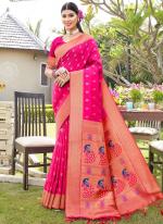 Rani Silk Festival Wear Weaving Saree