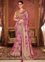 Rani Dola Silk Wedding Wear Embroidery Work Saree