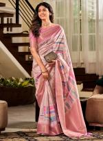 Pink Soft Silk Traditional Wear Weaving Saree