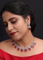 Ruby  Emerald Diamond Necklace Set