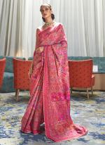 Dark Pink Modal Silk Wedding Wear Weaving Saree