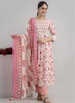 Light Pink Rayon Cotton Festival Wear Embroidery Work Readymade Salwar Suit