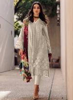 Cream Cotton Festival Wear Embroidery Work Pakistani Suit