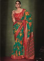 Green Velvet Silk Festival Wear Weaving Saree