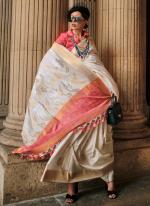 Lilac Soft Silk Traditional Wear Weaving Saree
