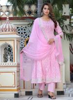 Lilac Rayon Traditional Wear Embroidery Work Readymade Suit