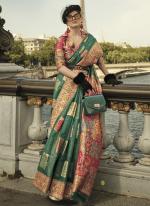 Green Silk Festival Wear Weaving Saree