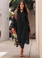 Black Cotton Eid Wear Embroidery Work Pakistani Suit