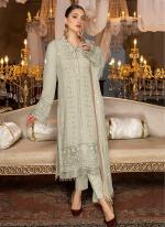 Light Green Faux Georgette Eid Wear Embroidery Work Pakistani Suit