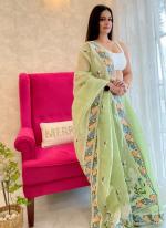 Green Silk Festival Wear Embroidery Work Saree