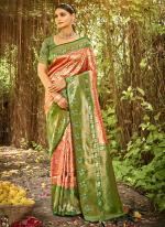 Green Kanjivaram Silk Festival Wear Digital Printed Saree