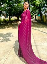 Pink Rimzim Party Wear Weaving Saree