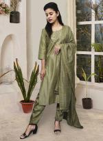 Green Modal Silk Festival Wear Embroidery Work Readymade Salwar Suit