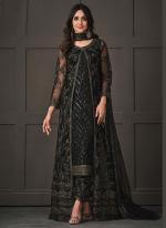 Black Net Wedding Wear Sequins Work Salwar Suit