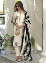 Off White Heavy Organza Party Wear Embroidery Work Readymade Salwar Suit