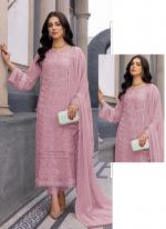 Pink Faux Georgette Festival Wear Sequins Work Pakistani Suit