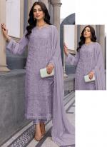 Purple Faux Georgette Festival Wear Sequins Work Pakistani Suit